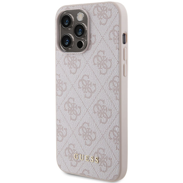 Guess - Hardcase 4G Metal Gold Logo (GUHCP15XG4GFPI) - iPhone 15 Pro Max - Pink