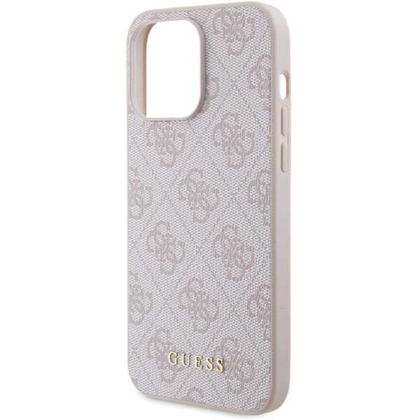 Guess - Hardcase 4G Metal Gold Logo (GUHCP15XG4GFPI) - iPhone 15 Pro Max - Pink