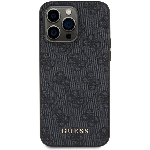 Guess - Hardcase 4G Metal Gold Logo (GUHCP15XG4GFGR) - iPhone 15 Pro Max - Grey