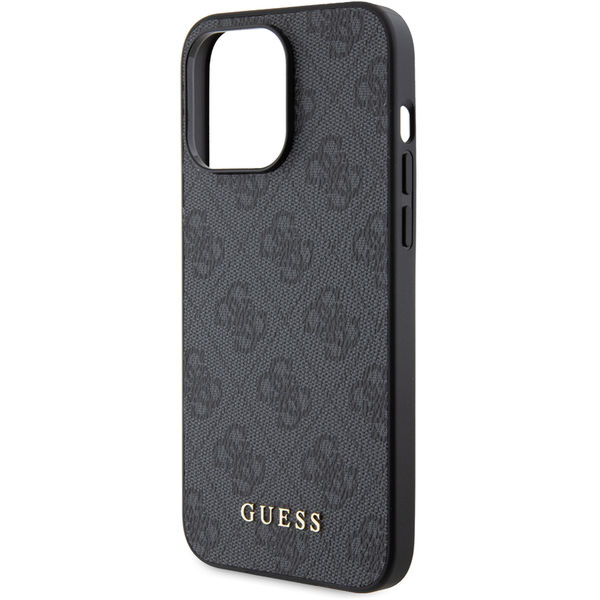 Guess - Hardcase 4G Metal Gold Logo (GUHCP15XG4GFGR) - iPhone 15 Pro Max - Grey