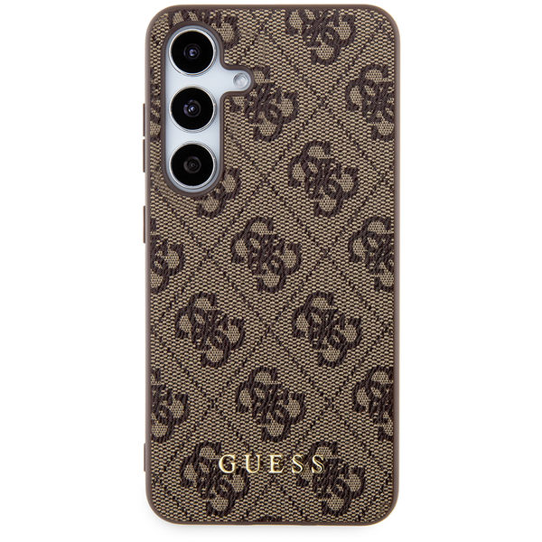 Guess - Hardcase 4G Metal Gold Logo (GUHCS24MG4GFBR) - Samsung Galaxy S24 Plus - Brown