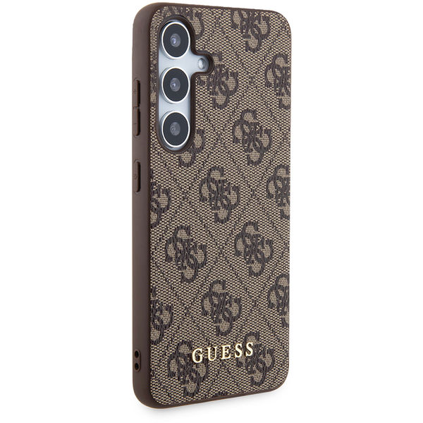 Guess - Hardcase 4G Metal Gold Logo (GUHCS24MG4GFBR) - Samsung Galaxy S24 Plus - Brown