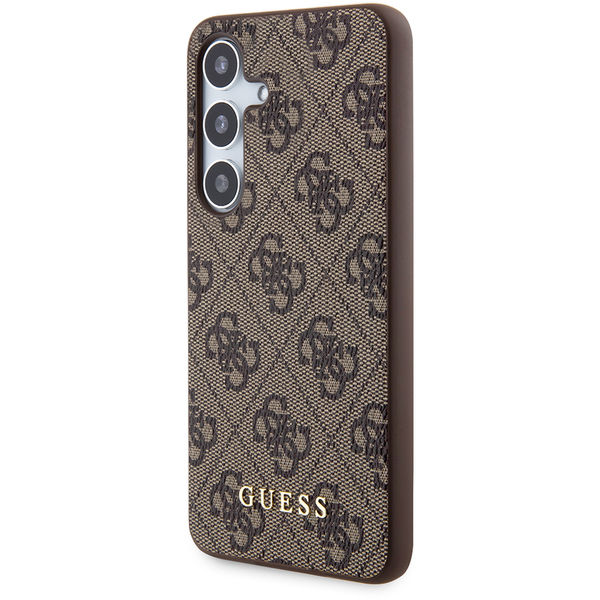 Guess - Hardcase 4G Metal Gold Logo (GUHCS24MG4GFBR) - Samsung Galaxy S24 Plus - Brown