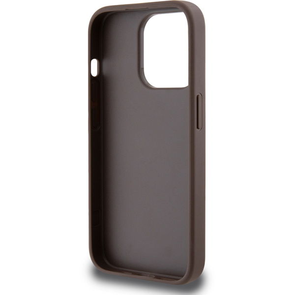 Guess - Hardcase 4G Stripe Collection (GUHCP15LG4GLBR) - iPhone 15 Pro - Brown
