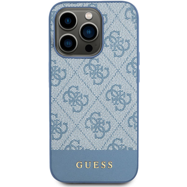 Guess - Hardcase 4G Stripe Collection (GUHCP15LG4GLBL) - iPhone 15 Pro - Blue