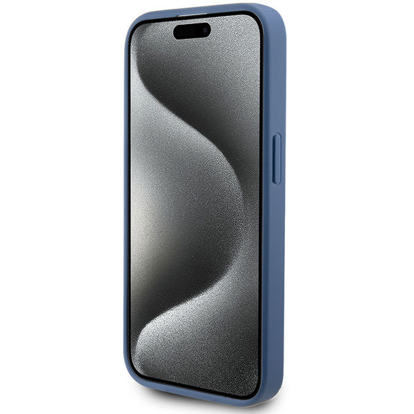 Guess - Hardcase 4G Stripe Collection (GUHCP15LG4GLBL) - iPhone 15 Pro - Blue