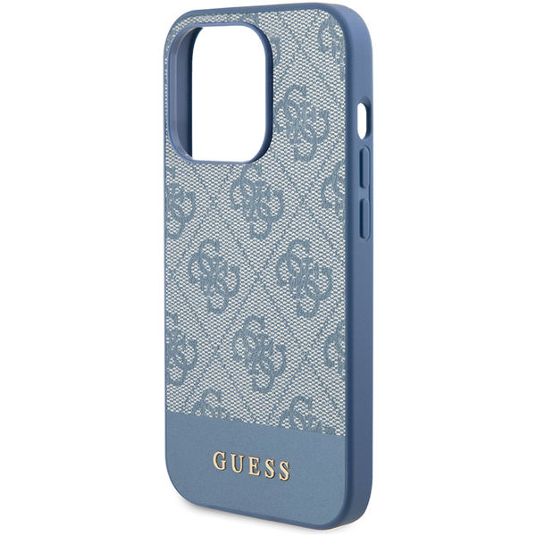 Guess - Hardcase 4G Stripe Collection (GUHCP15LG4GLBL) - iPhone 15 Pro - Blue