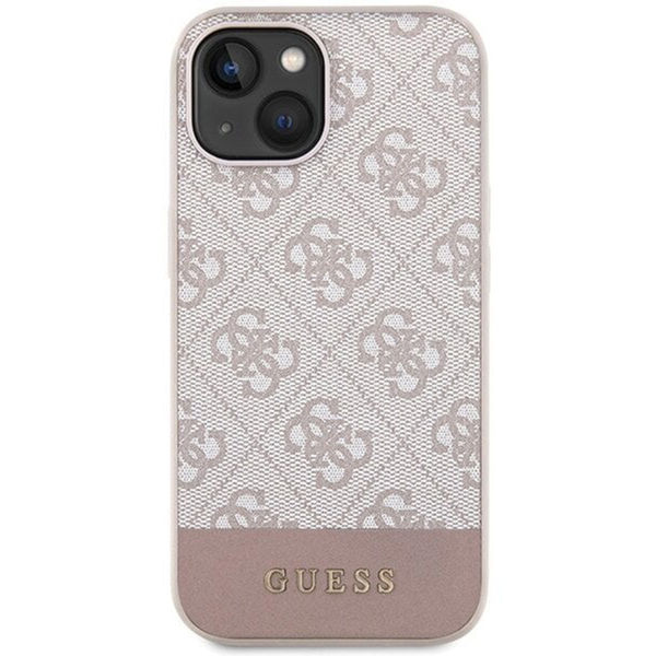 Guess - Hardcase 4G Stripe Collection (GUHCP15SG4GLPI) - iPhone 15 - Pink