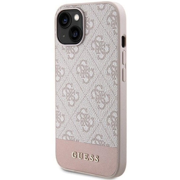 Guess - Hardcase 4G Stripe Collection (GUHCP15SG4GLPI) - iPhone 15 - Pink