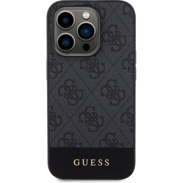 Guess - Hardcase 4G Stripe Collection (GUHCP15XG4GLGR) - iPhone 15 Pro Max - Grey