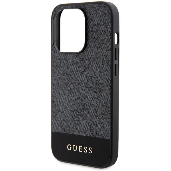 Guess - Hardcase 4G Stripe Collection (GUHCP15XG4GLGR) - iPhone 15 Pro Max - Grey