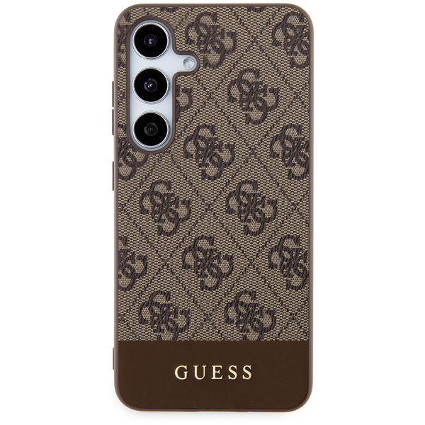Guess - Hardcase 4G Stripe Collection (GUHCS24MG4GLBR) - Samsung Galaxy S24 Plus - Brown