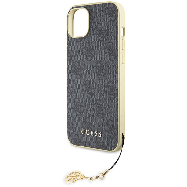 Guess - Hardcase 4G Charms Collection (GUHCP15SGF4GGR) - iPhone 15 - Grey