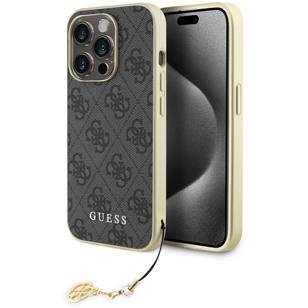Guess - Hardcase 4G Charms Collection (GUHCP15XGF4GGR) - iPhone 15 Pro Max - Grey