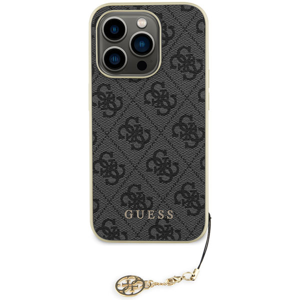 Guess - Hardcase 4G Charms Collection (GUHCP15XGF4GGR) - iPhone 15 Pro Max - Grey