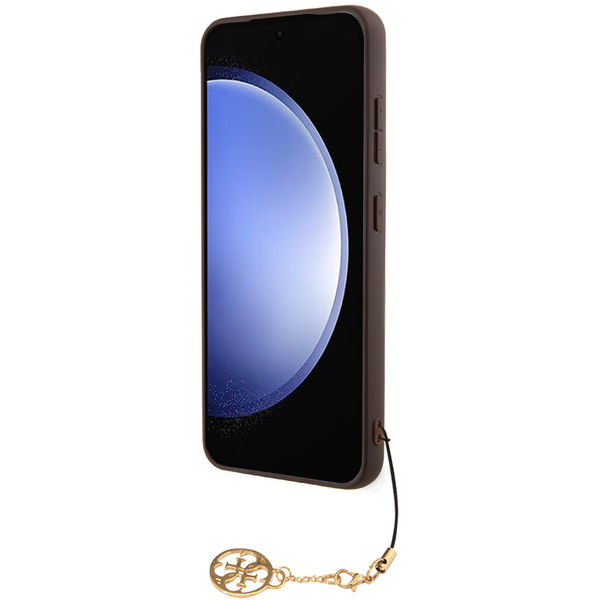 Guess - Hardcase 4G Charms Collection (GUHCS24MGF4GBR) - Samsung Galaxy S24 Plus - Brown