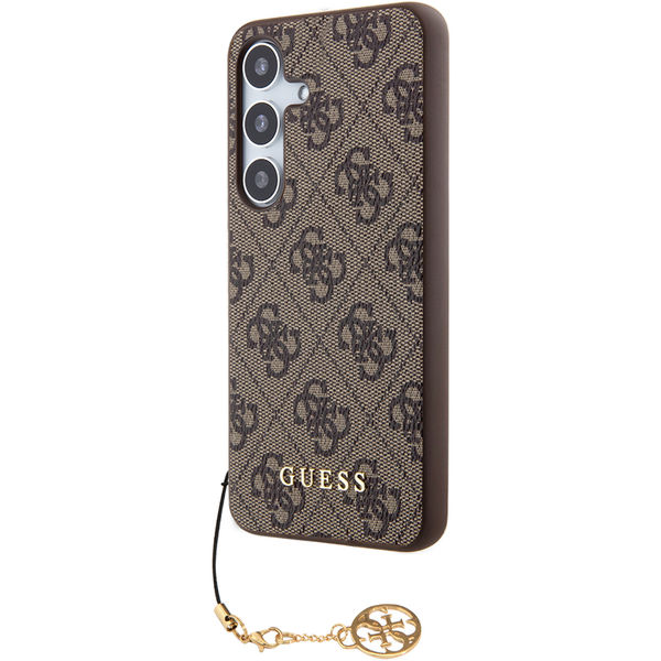 Guess - Hardcase 4G Charms Collection (GUHCS24MGF4GBR) - Samsung Galaxy S24 Plus - Brown