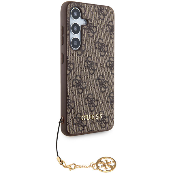 Guess - Hardcase 4G Charms Collection (GUHCS24MGF4GBR) - Samsung Galaxy S24 Plus - Brown