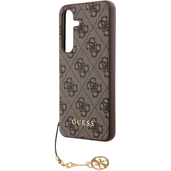 Guess - Hardcase 4G Charms Collection (GUHCS24MGF4GBR) - Samsung Galaxy S24 Plus - Brown
