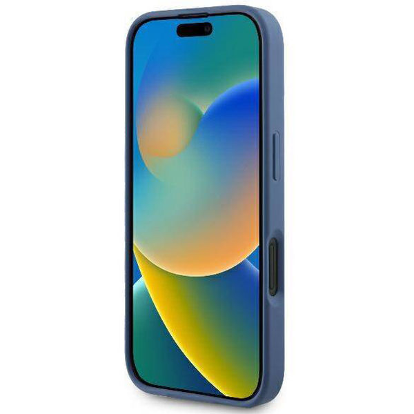 Guess - Hardcase 4G Bottom Stripe (GUHCP16SG4GLBL) - iPhone 16 - Blue