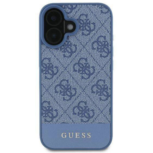 Guess - Hardcase 4G Bottom Stripe (GUHCP16SG4GLBL) - iPhone 16 - Blue