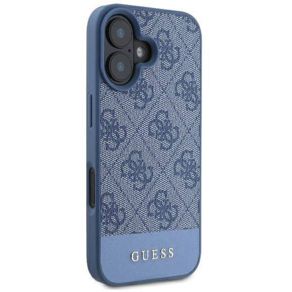 Guess - Hardcase 4G Bottom Stripe (GUHCP16SG4GLBL) - iPhone 16 - Blue