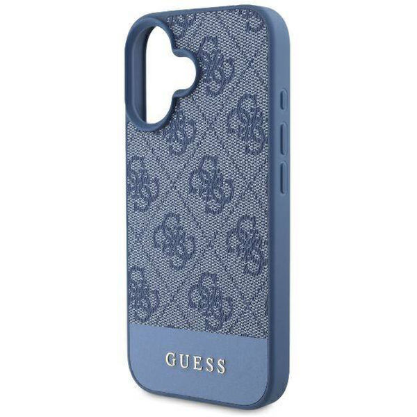 Guess - Hardcase 4G Bottom Stripe (GUHCP16SG4GLBL) - iPhone 16 - Blue