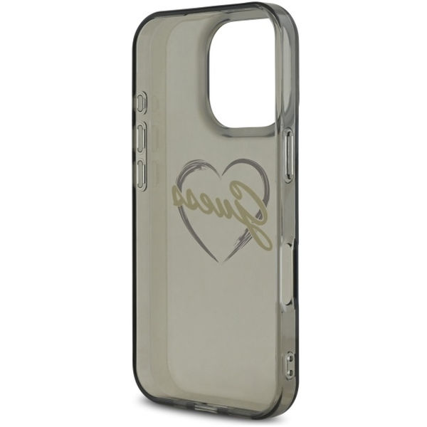 Guess - Hardcase IML Heart (GUHCP16XHCHGSPK) - iPhone 16 Pro Max - Black