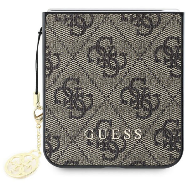 Guess - Hardcase 4G Charm (GUHCZF6GF4GBR) - Samsung Galaxy Z Flip6 - Brown