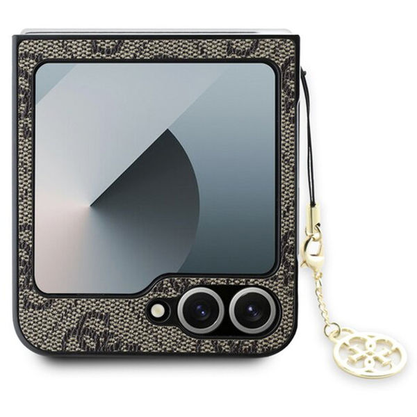 Guess - Hardcase 4G Charm (GUHCZF6GF4GBR) - Samsung Galaxy Z Flip6 - Brown