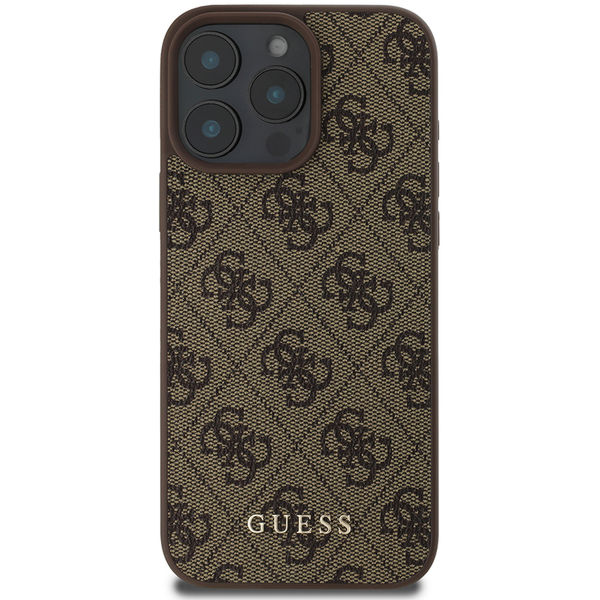Guess - Hardcase 4G Classic (GUHCP16LG4GFBR) - iPhone 16 Pro - Brown