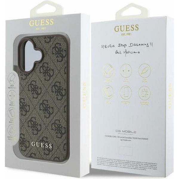 Guess - Hardcase 4G Classic (GUHCP16MG4GFBR) - iPhone 16 Plus - Brown