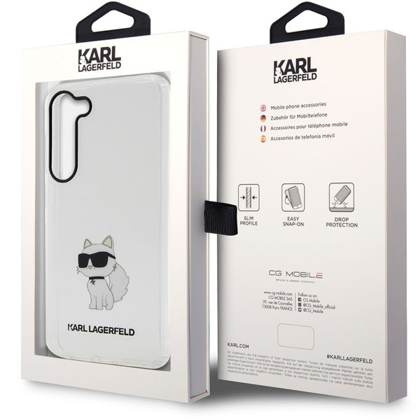 Karl Lagerfeld - Hardcase Transparent (KLHCS23SHNCHTCT) - Samsung Galaxy S23 - Ikonik Choupette