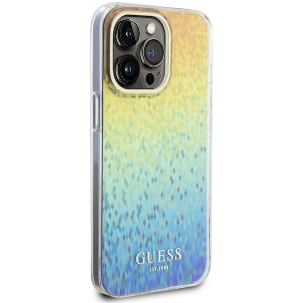 Guess - Hardcase IML Faceted Mirror Disco Iridescent (GUHCP15XHDECMI) - iPhone 15 Pro Max - Multicolour