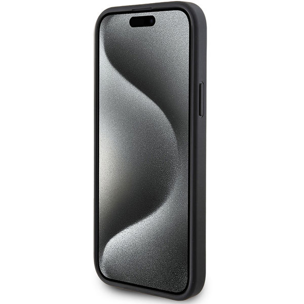 Guess - Hardcase 4G Triangle Metal Logo (GUHCP15MPG4GPK) - iPhone 15 Plus - Black