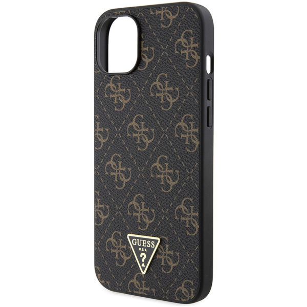 Guess - Hardcase 4G Triangle Metal Logo (GUHCP15MPG4GPK) - iPhone 15 Plus - Black