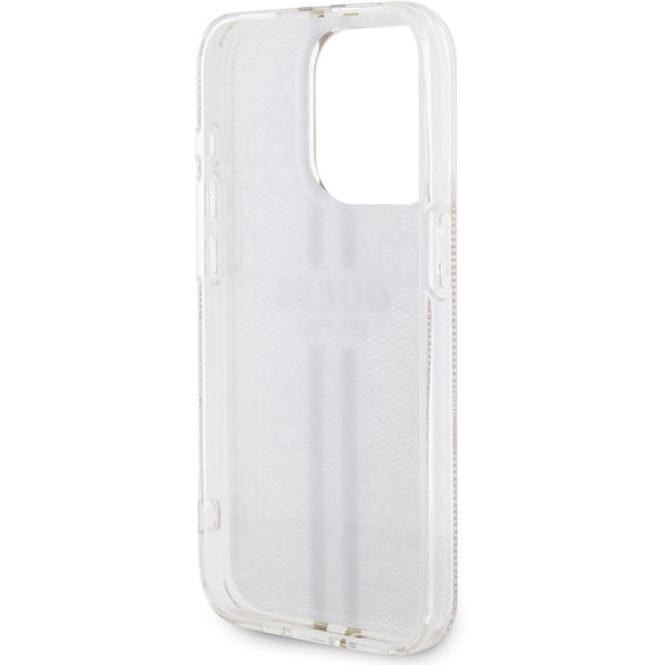 Guess - Hardcase IML 4G Gold Stripe (GUHCP15LH4PSEGP) - iPhone 15 Pro - Pink