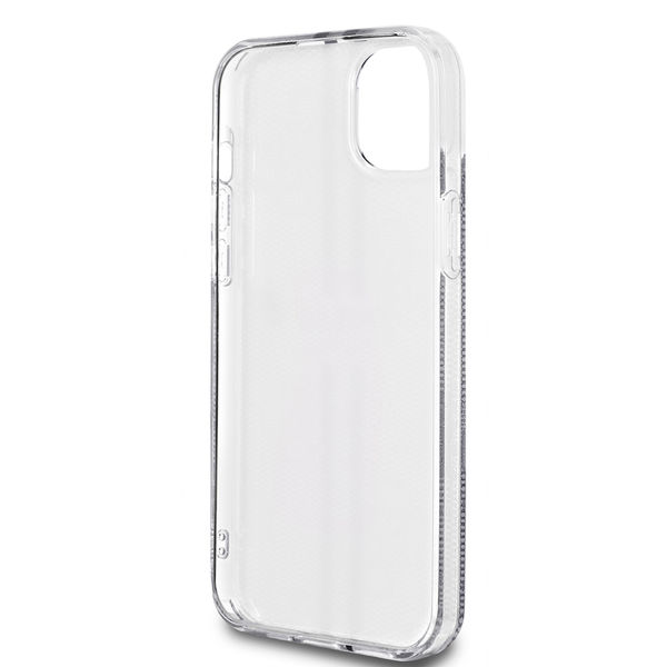 Guess - Hardcase IML 4G Gold Stripe (GUHCP15MH4PSEGK) - iPhone 15 Plus - Black