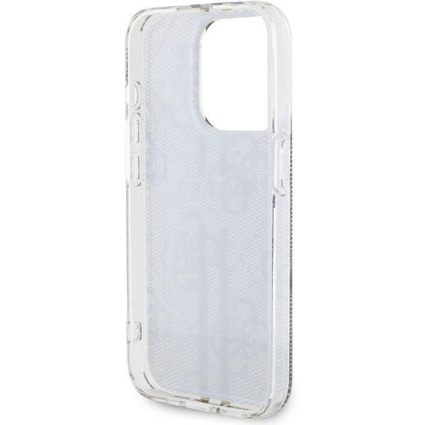 Guess - Hardcase IML 4G Gold Stripe - iPhone 15 Pro Max (GUHCP15XH4PSEGW) - Brown