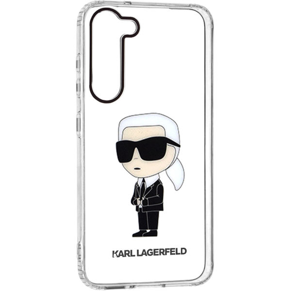 Karl Lagerfeld - Hardcase Transparent (KLHCS23MHNIKTCT) - Samsung Galaxy S23 Plus - Ikonik Karl Lagerfeld