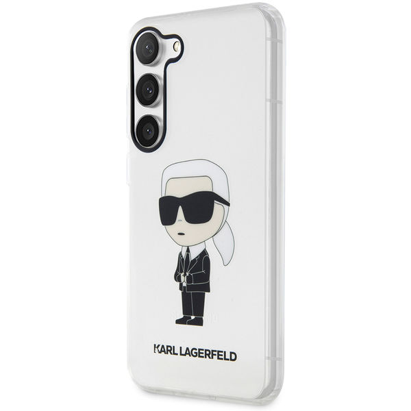 Karl Lagerfeld - Hardcase Transparent (KLHCS23MHNIKTCT) - Samsung Galaxy S23 Plus - Ikonik Karl Lagerfeld