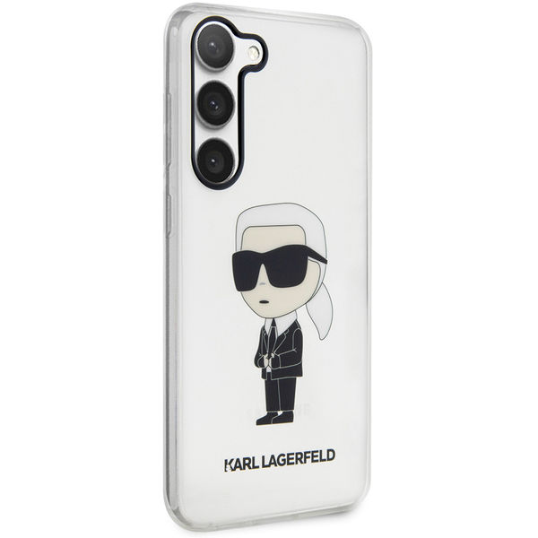 Karl Lagerfeld - Hardcase Transparent (KLHCS23MHNIKTCT) - Samsung Galaxy S23 Plus - Ikonik Karl Lagerfeld