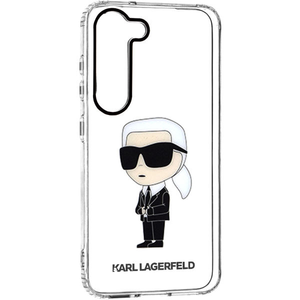 Karl Lagerfeld - Hardcase Transparent (KLHCS23SHNIKTCT) - Samsung Galaxy S23 - Ikonik Karl Lagerfeld
