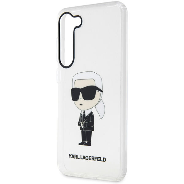 Karl Lagerfeld - Hardcase Transparent (KLHCS23SHNIKTCT) - Samsung Galaxy S23 - Ikonik Karl Lagerfeld