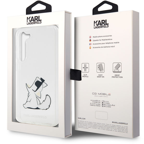 Karl Lagerfeld - Hardcase Transparent (KLHCS23MCFNRC) - Samsung Galaxy S23 Plus - Choupette Fun
