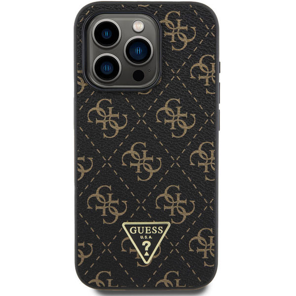 Guess - Hardcase 4G Triangle Metal Logo (GUHCP16LPG4GPK) - iPhone 16 Pro - Black
