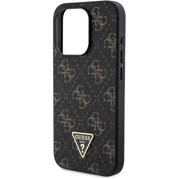 Guess - Hardcase 4G Triangle Metal Logo (GUHCP16LPG4GPK) - iPhone 16 Pro - Black