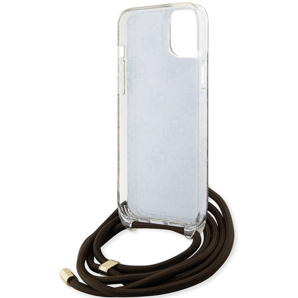Guess - Crossbody Cord 4G Print (GUHCP15SHC4SEW) - iPhone 15 - Brown
