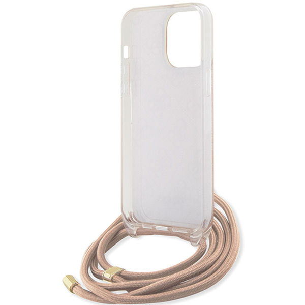 Guess - Crossbody Cord 4G Print (GUHCP15XHC4SEP) - iPhone 15 Pro Max - Pink