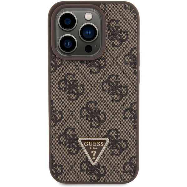 Guess - Crossbody 4G Metal Logo (GUHCP15LP4TDSCPW) - iPhone 15 Pro - Brown